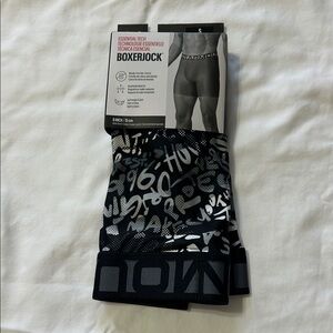 Under Armour Men's Graphic Black Grey Boxerjock Size Small NWT